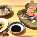 日本料理こまつ - キンメダイ シメ鯖