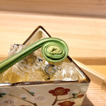 日本料理こまつ - 名残りの河豚の皮の煮凝り