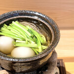 日本料理こまつ - セリの小鍋