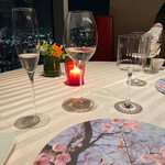 エノテーカ ピンキオーリ - 春らしい設え