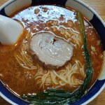 支那麺 はしご - だんだんめん　大辛　　思ったより赤色が少ないです