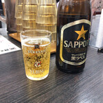Sukesan Udon Nishikokuraten - 瓶ビールサッポロ黒ラベル