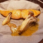 作並温泉 湯の原ホテル - 朝食の希望の時間に合わせて火を点けてくださってました。