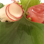 花筐 - 鯛と鮪のお造り