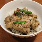 もんど - 黒胡麻担々麺の角煮と肉味噌を、ごはんにトッピング　2021.3