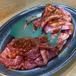 焼肉 八廣 - タンサキみそづけ＆サガリ