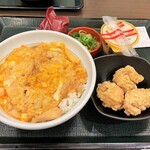 なか卯 - 親子丼+enjoyセット。490+240円