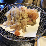鮎の庄 - ホタルイカの天ぷら