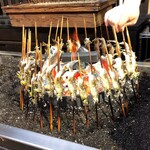 鮎の庄 - 焼き場の鮎