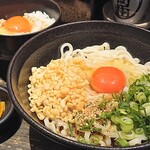 本場のさぬきうどん 徹麺 - 卵に卵～ヽ(ﾟ∀ﾟ )ﾉｱｯﾋｬｯﾋｬ!!