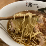 麺屋 猪一 離れ - 追い鰹そば(黒醤油) 1,000円 (ﾘﾌﾄ)