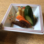 駿河屋 - 漬物。全部美味い。そして立ってる！