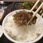 わ楽 - ハンバーグ&オニオンソース オンザライス  