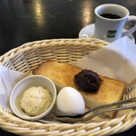 Kento - ブレンドコーヒー430円と小倉トーストのモーニング