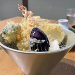 利久庵 - 「海老と野菜の天ぷら」600円