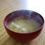 天一 - ランチ天丼（¥750税込み）の汁物は毎回蜆です♪