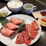 焼肉えん - B焼肉ランチ 赤身セット(増量)　2,100円(税別)