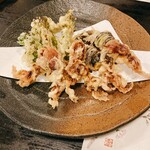 こなす - ほたるいかの天ぷら