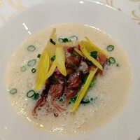 ル ポタジェ - 生姜がほんのり…ホタルイカは濃厚♪