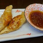 立呑み処　与太呂 - 鶏皮餃子