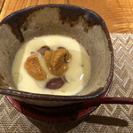 Osushi Kappou Tokuju - ホタルイカの茶碗蒸し
