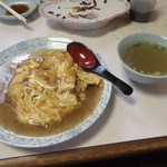 新来軒 - 天津焼飯　８００円スープ付