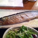 Kitaguni Sakaba Ndanda - 本日の焼魚定食（秋刀魚） ¥680