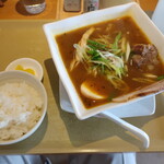 らーめん こうち - スパイシーカレーラーメン+ライス 2021.3月