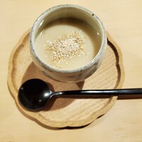 実伶 - 海老芋のすりながし　蕎麦の実入り
