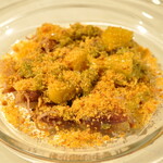 スペイン料理BOQUERIA - Chipirones de Vinagreta / ホタルイカとフキノトウのマリネ