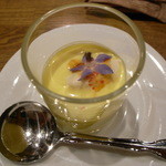 ル レストラン ハラ - 冷たいカボチャのスープ（＋アールグレイ風味のムース）