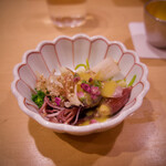 鮨　まつ本 - ●ホタルイカ（辛子味噌和え）