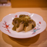 鮨　まつ本 - ●蒸しアワビ