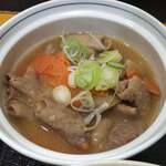 季さく - お刺身セットのもつ煮