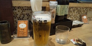 京の串揚げ 祇園囃子 - 生ビール