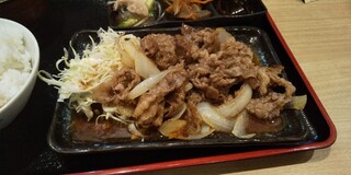 京の串揚げ 祇園囃子 - 焼肉定食の焼肉