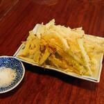 鯨荘 塩町館 - 地葱の天ぷら