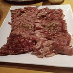 焼肉ふうふう亭 - すだれカルビと大判カルビステーキ