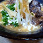 風遊斎 - ピリ辛豆腐餡かけすばの麺