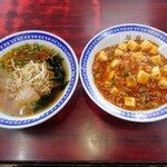 福龍 - 平成31年1月 麻婆丼+しょうゆラーメン 830円