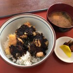 春木屋 - ランチとり天丼(2020/10撮影)