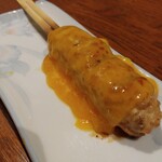 焼鳥倶楽部ふとっぱらや - 自家製つくね(チーズ) 230円