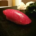 たかおか - 本鮪赤身ヅケ　(静岡・下田、140kg、桶長)