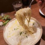 渋谷 牡蠣屋 - cheese,cheese,cheeseパスタ Lunch Set　1000円
            大盛り無料・ドリンク＆サラダ付き