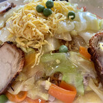 福昇亭 - 五目焼きそばセット(らあめん小)@1,050円焼きそば大盛+200円(税込)の焼きそば