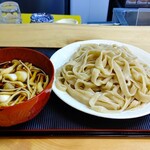 手打うどん ひら田 - きのこ汁うどん ¥750＋中盛 ¥100