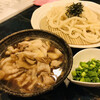 ゆるり - 料理写真:豚肉漬け込みうどん　温　並　ネギトッピング