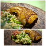 TTOAHISU - ＊喉黒は脂がのりとても美味しい。 ＊シェフのリゾットが大好きなのですが、海老の味わいが濃厚でとても美味しい品。もっと頂きたいくらい。