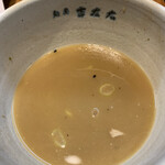 麺屋吉左右 - スープ割り