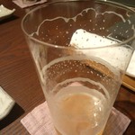 おとや 南青山店 - うすはりグラスでキリンのハートランドのドラフト